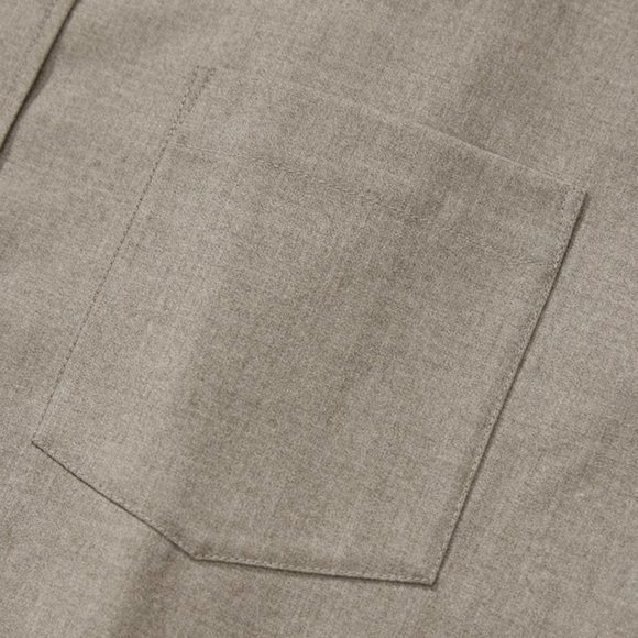 CHICJOC Women Italian high-end wool flannel knotted collar shirt - Picture 14 of 16